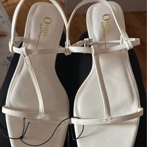 Brand new white sandals